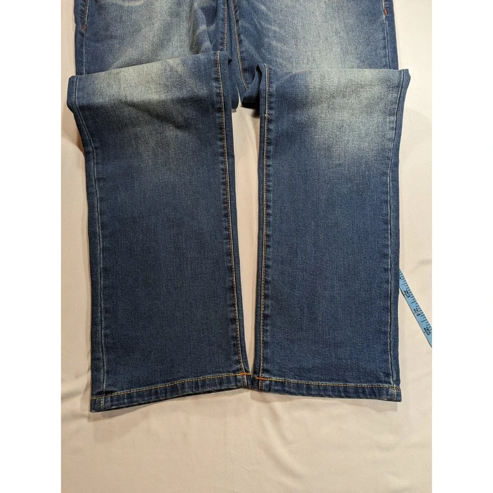 True Religion Jeans Mens 44x30 Blue Denim Rocco Relaxed‎ Skinny Flex Comfort